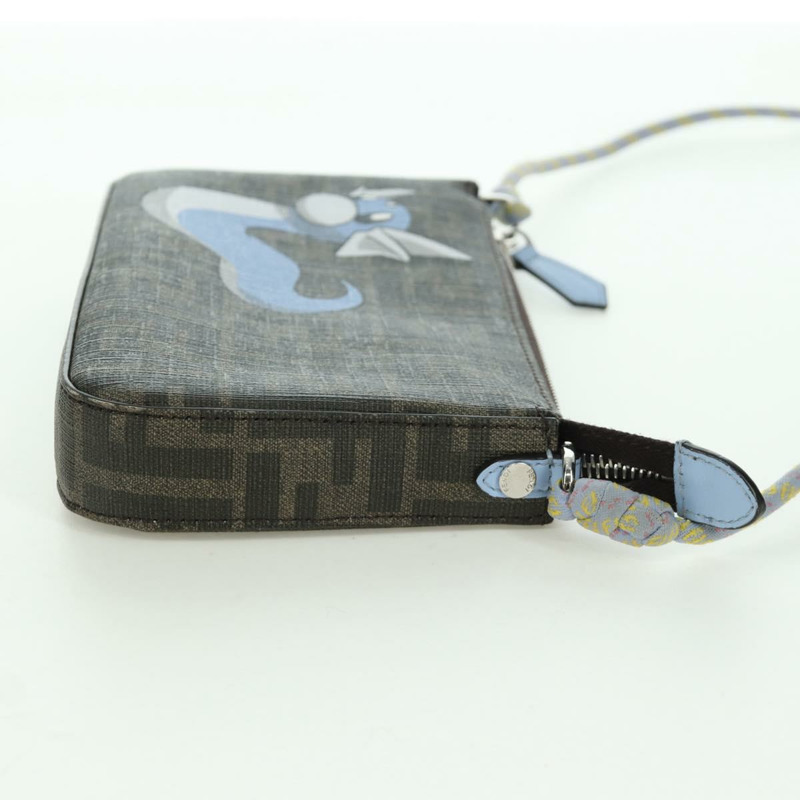 【日本直送】FENDI Zucca 帆布 Miniryu FENDI x FRGMT x POKMON 聯名款手袋 黑色棕色 正品 167070SM-3