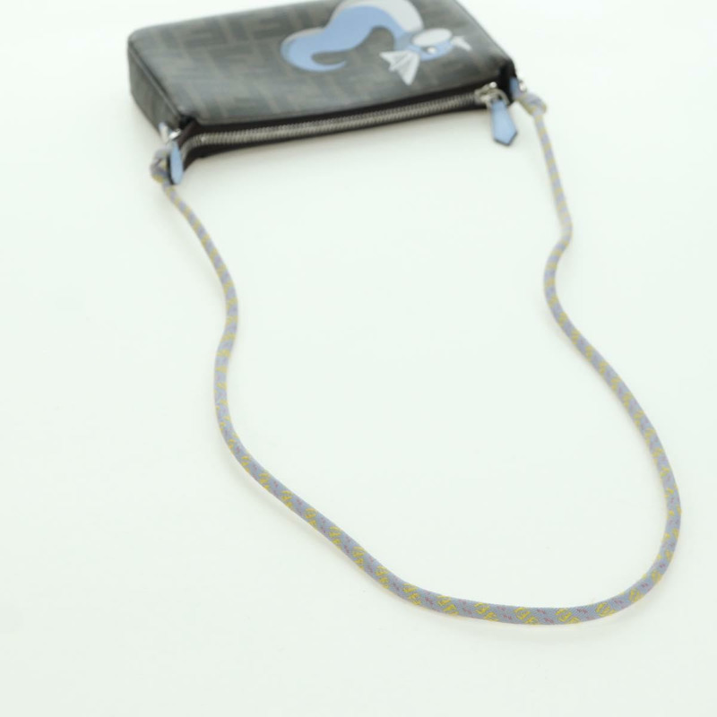 【日本直送】FENDI Zucca 帆布 Miniryu FENDI x FRGMT x POKMON 聯名款手袋 黑色棕色 正品 167070SM-6