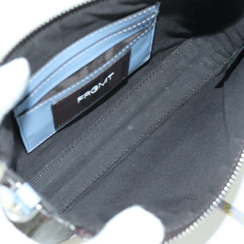 【日本直送】FENDI Zucca 帆布 Miniryu FENDI x FRGMT x POKMON 聯名款手袋 黑色棕色 正品 167070SM-9