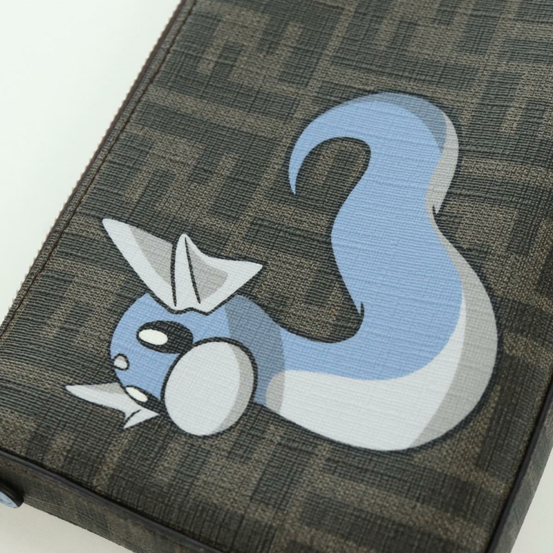 【日本直送】FENDI Zucca 帆布 Miniryu FENDI x FRGMT x POKMON 聯名款手袋 黑色棕色 正品 167070SM-18