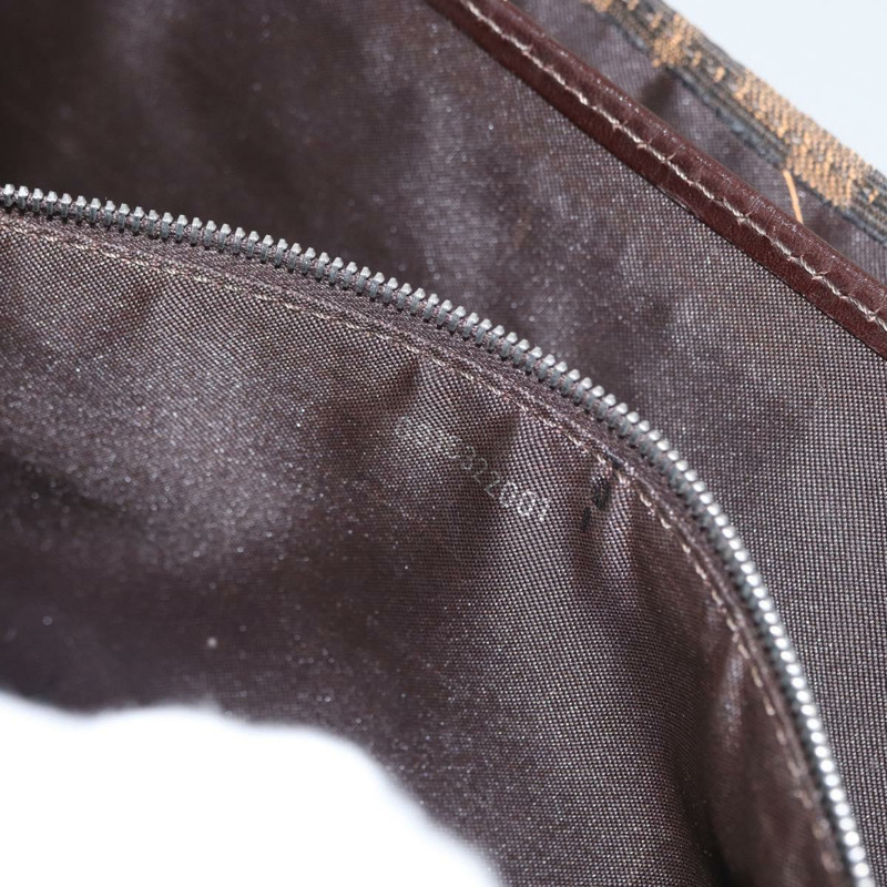 【日本直送】FENDI Zucca 帆布 Mamma Baguette 單肩包 棕色 銀色 正品 am10947V-10