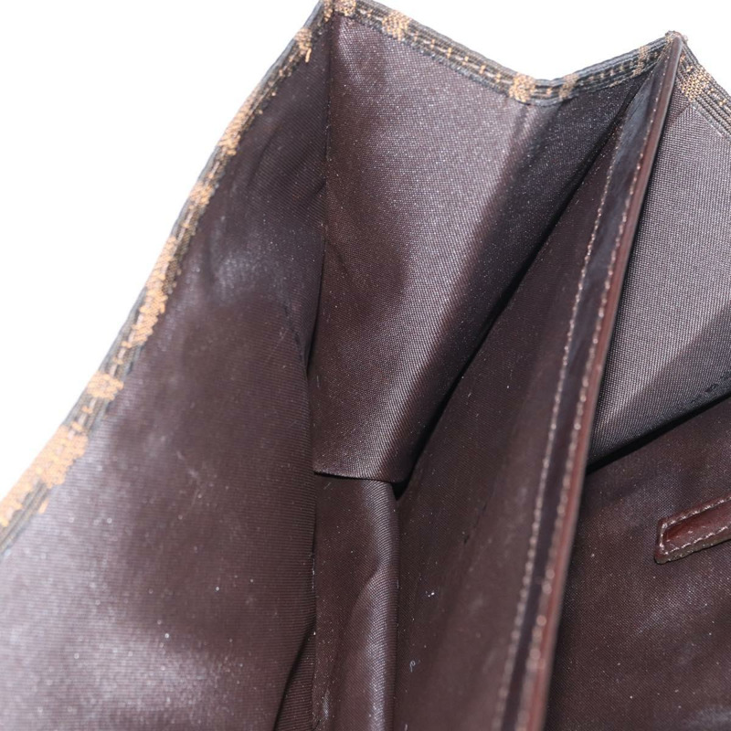 【日本直送】FENDI Zucca 帆布 Mamma Baguette 單肩包 棕色 銀色 正品 am10947V-24