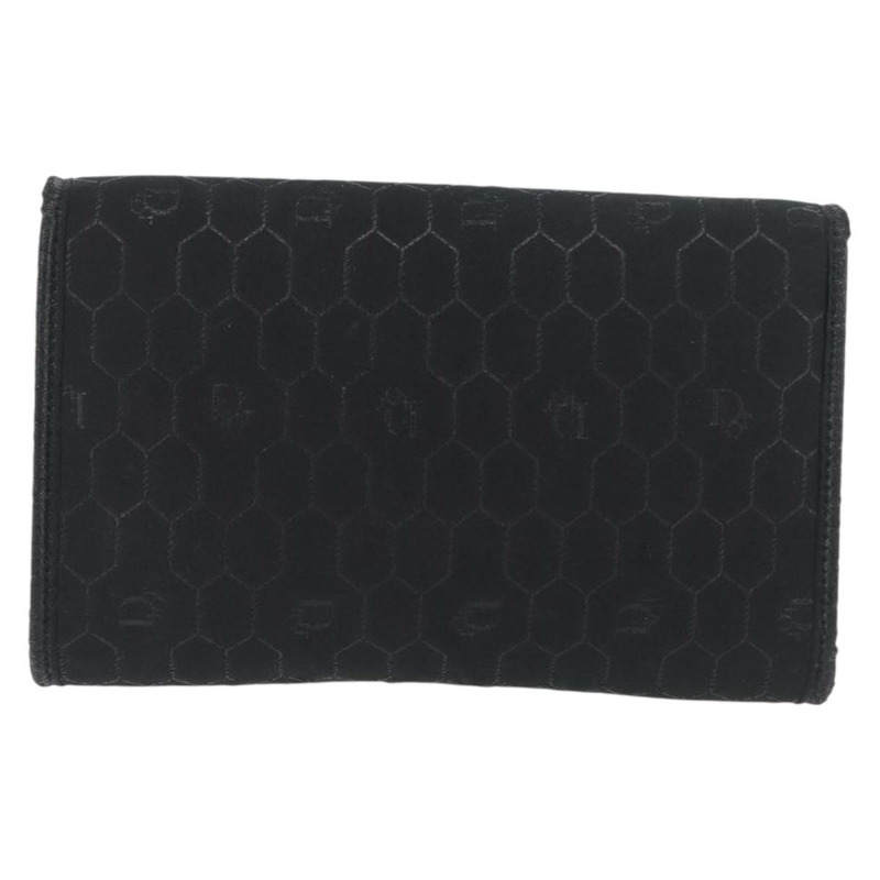 【日本直送】Christian Dior 蜂巢帆布鏈條單肩包 黑色 金色 正品 am10951V-1