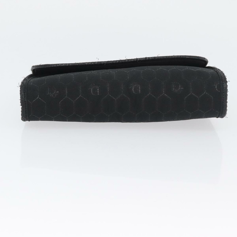 【日本直送】Christian Dior 蜂巢帆布鏈條單肩包 黑色 金色 正品 am10951V-4