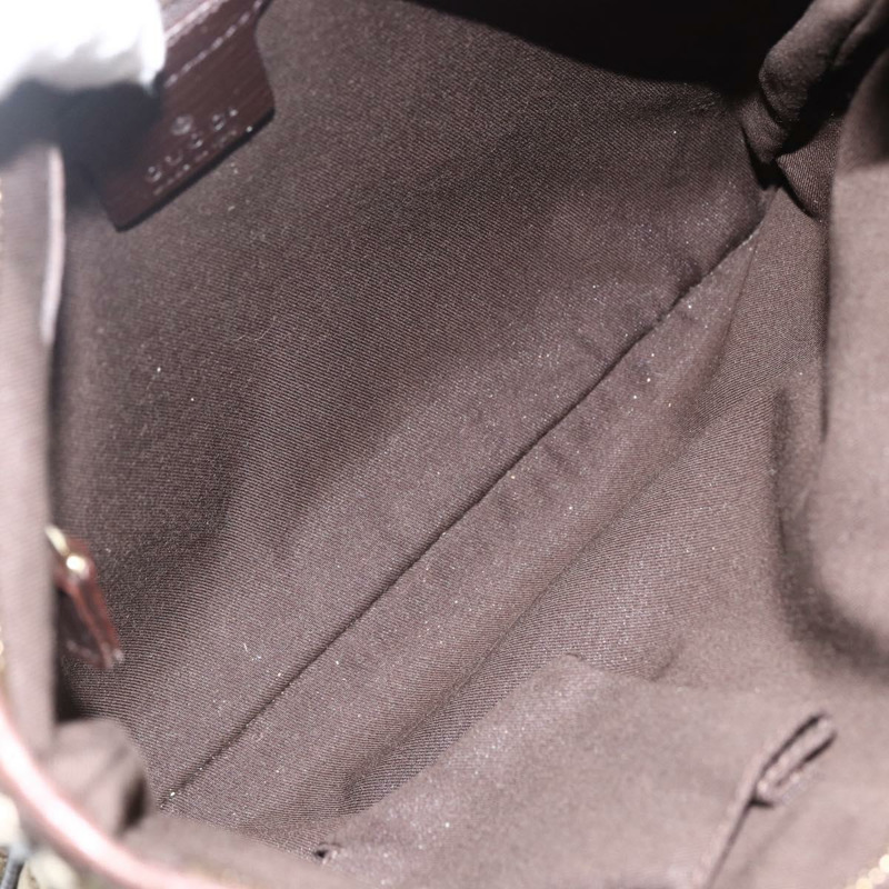 【日本直送】GUCCI GG帆布織帶雪莉線單肩包 米色/金色 144388 正品 BSZ299V-9