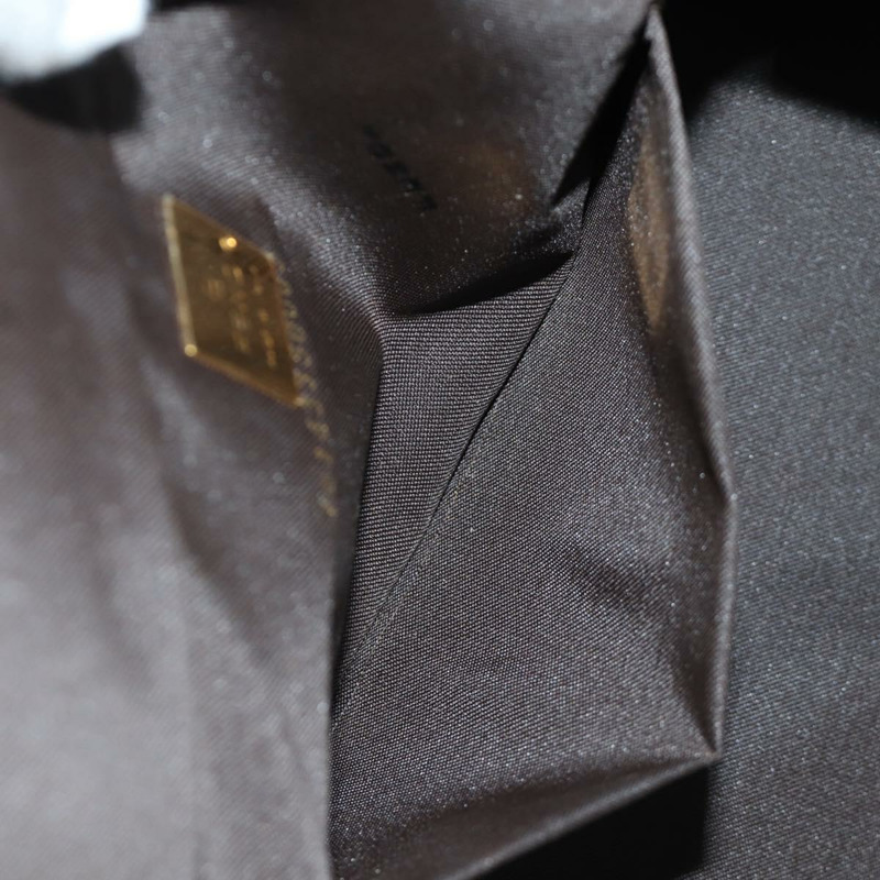 【日本直送】FENDI Zucchino帆布Mamma Baguette單肩包 棕色金色 正品 LNZ993A-22