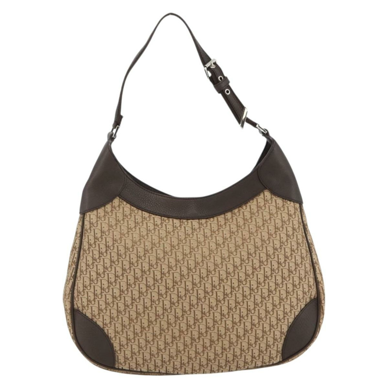 【日本直送】Christian Dior Trotter帆布肩背包 米色 銀色 正品 BSZ033SAV-1