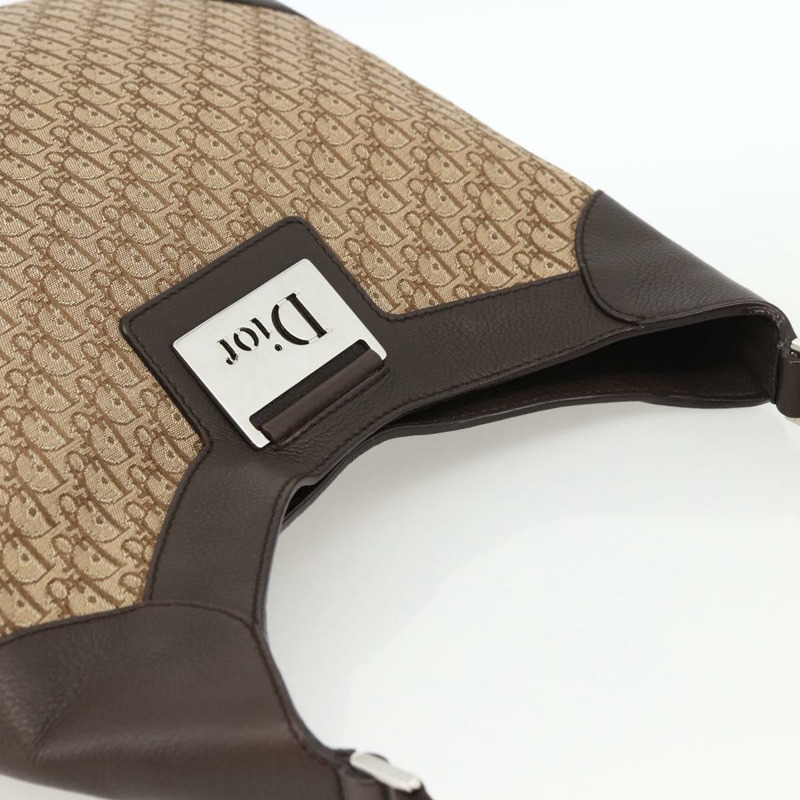 【日本直送】Christian Dior Trotter帆布肩背包 米色 銀色 正品 BSZ033SAV-5