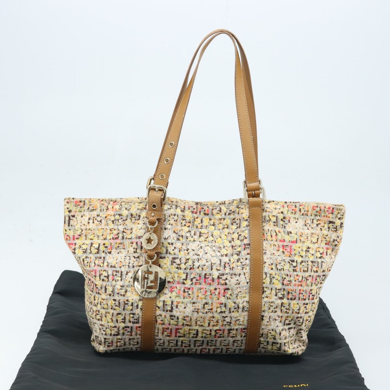 【日本直送】FENDI Zucchino帆布手提包 多色金色 正品 LNZ820V-11