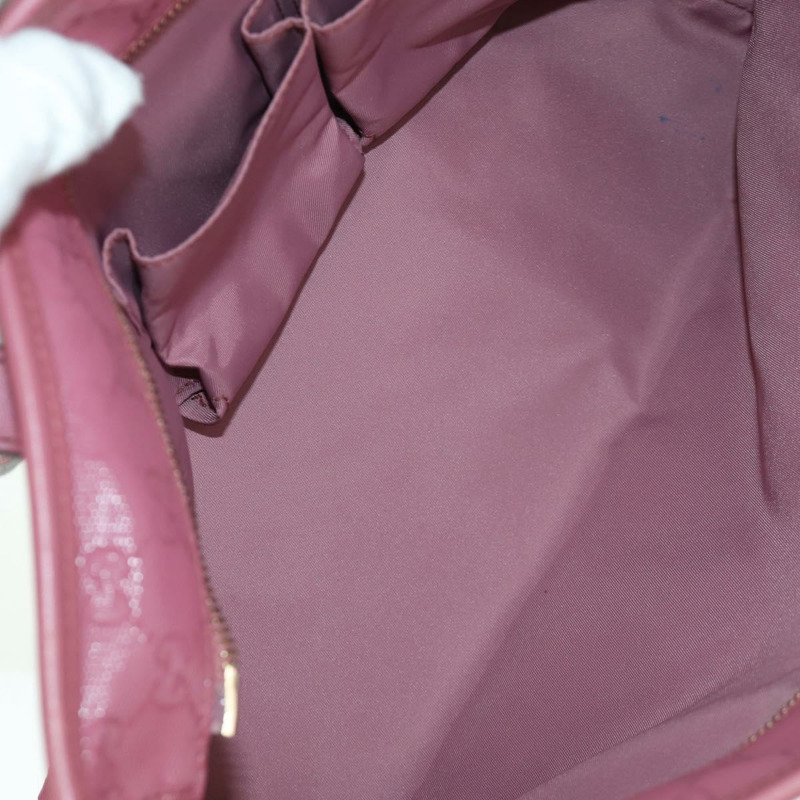 【日本直送】GUCCI GG Implementation 粉金手提包 211138 Auth am10991V-10