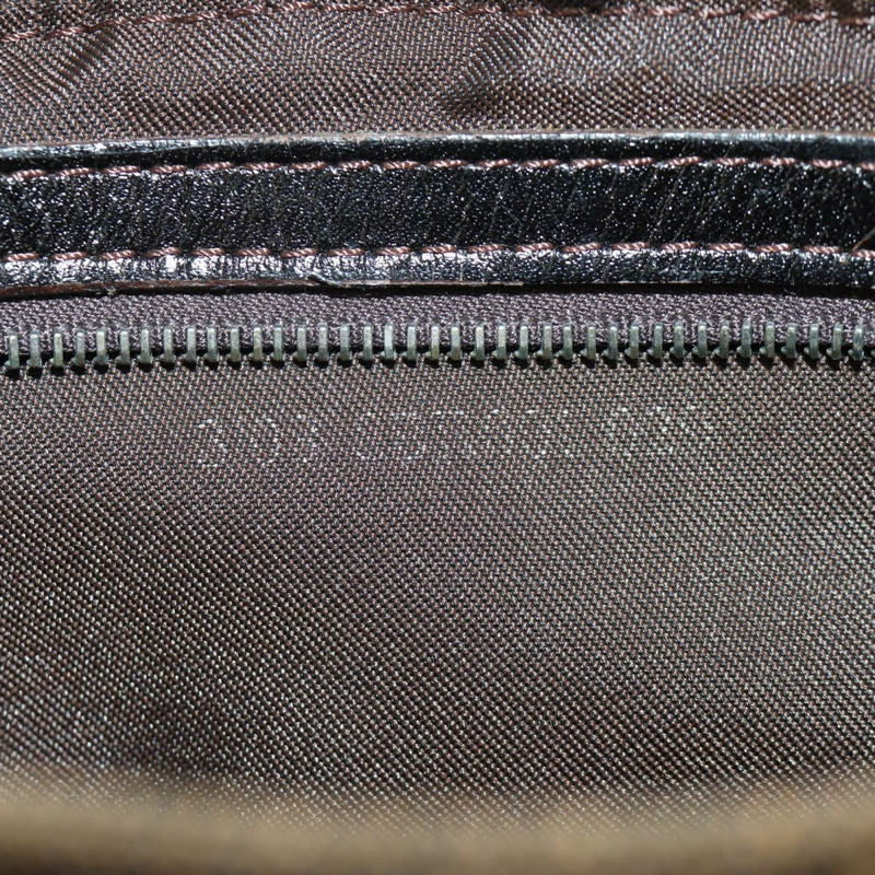 【日本直送】FENDI Zucca帆布Mamma Baguette單肩包 黑色棕色 正品 ARZ597SAV-10