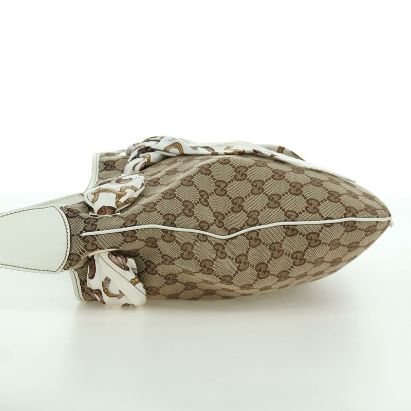 【日本直送】GUCCI GG帆布肩背包 米色 金色 155563 正品 ARZ577SAV-2