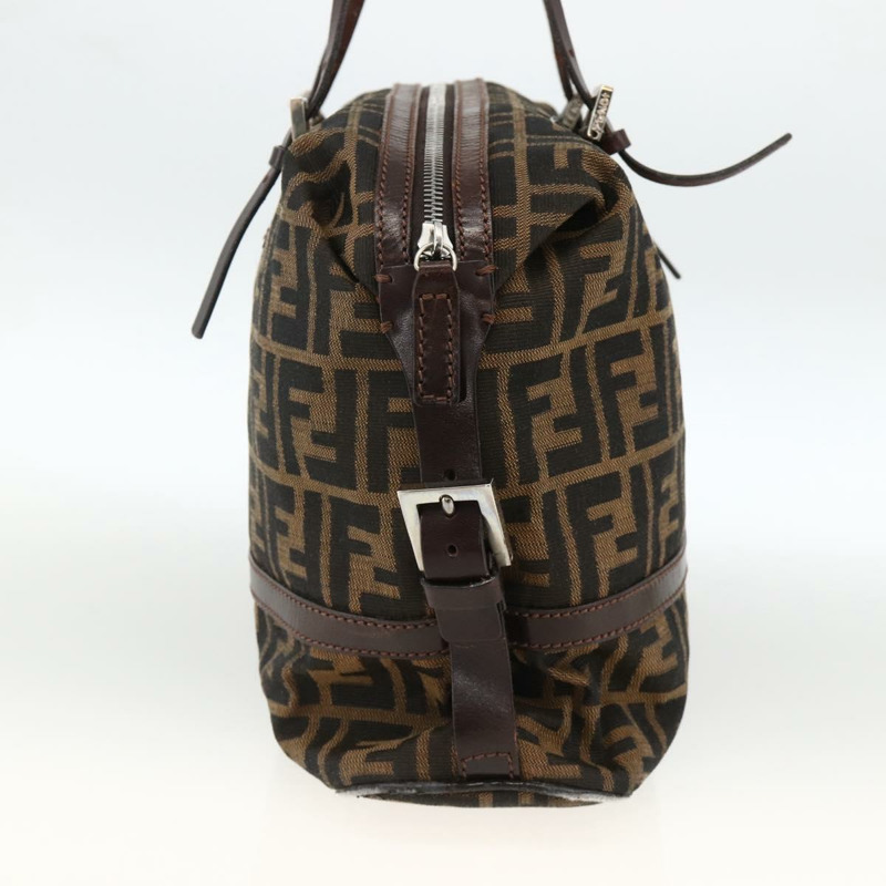 【日本直送】FENDI Zucca帆布波士頓包 棕色/黑色 正品 gh1979A-2