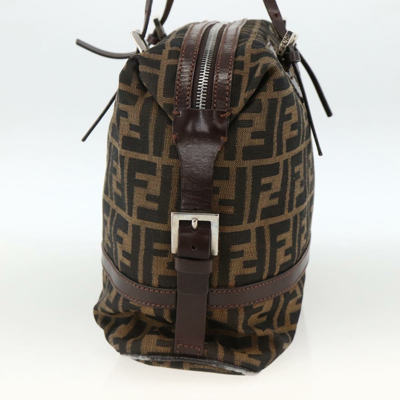 【日本直送】FENDI Zucca帆布波士頓包 棕色/黑色 正品 gh1979A-3