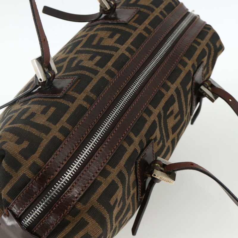 【日本直送】FENDI Zucca帆布波士頓包 棕色/黑色 正品 gh1979A-5
