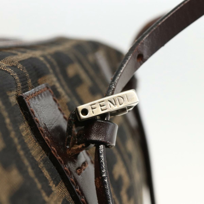 【日本直送】FENDI Zucca帆布波士頓包 棕色/黑色 正品 gh1979A-9