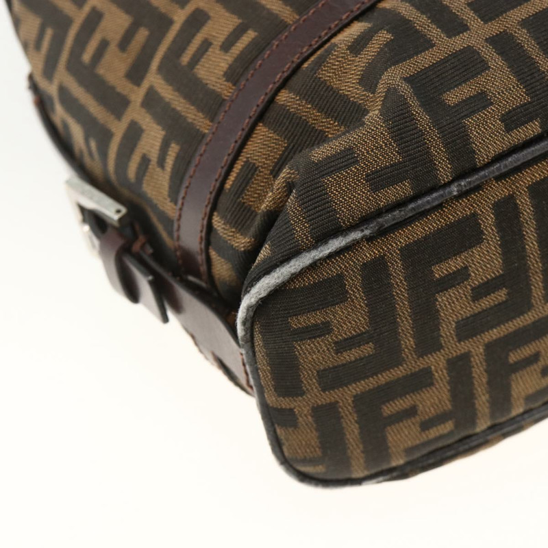 【日本直送】FENDI Zucca帆布波士頓包 棕色/黑色 正品 gh1979A-15
