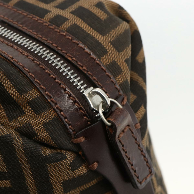 【日本直送】FENDI Zucca帆布波士頓包 棕色/黑色 正品 gh1979A-16