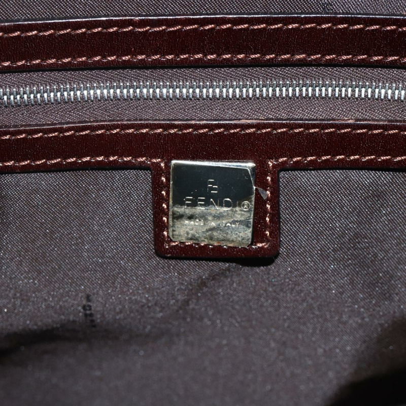 【日本直送】FENDI Zucca帆布波士頓包 棕色/黑色 正品 gh1979A-17