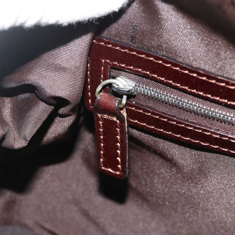 【日本直送】FENDI Zucca帆布波士頓包 棕色/黑色 正品 gh1979A-20