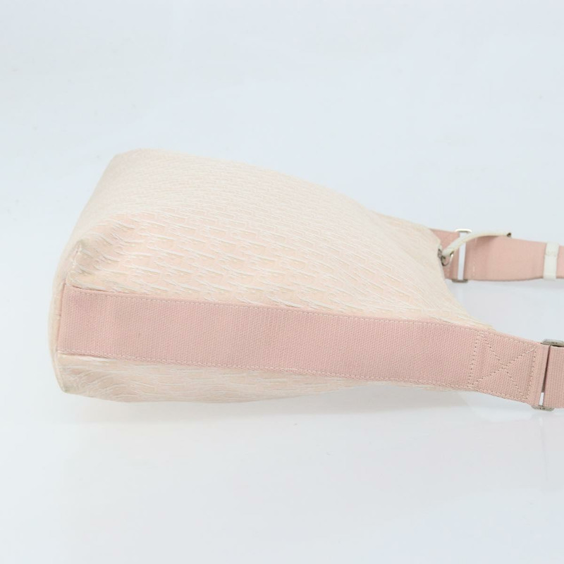 【日本直送】Christian Dior Trotter帆布肩背包 粉紅銀色 正品 YKZ088A-2