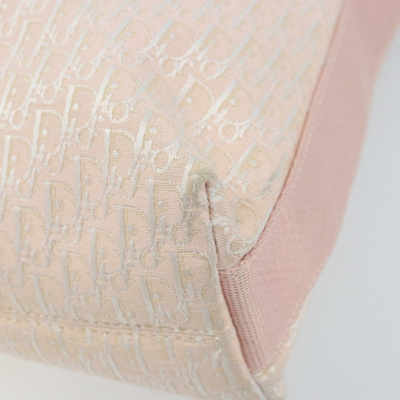 【日本直送】Christian Dior Trotter帆布肩背包 粉紅銀色 正品 YKZ088A-8