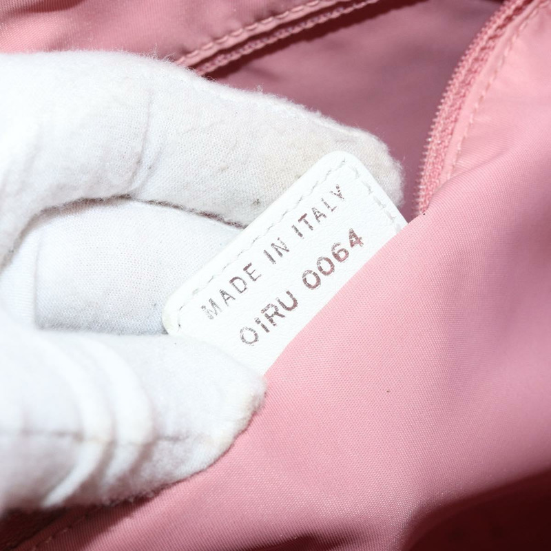 【日本直送】Christian Dior Trotter帆布肩背包 粉紅銀色 正品 YKZ088A-11