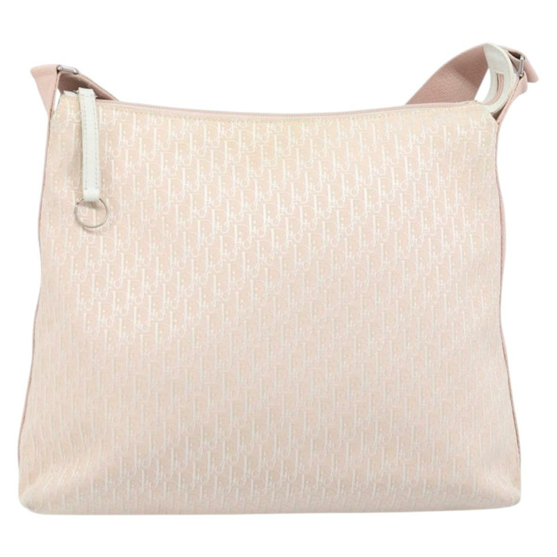 【日本直送】Christian Dior Trotter帆布肩背包 粉紅銀色 正品 YKZ088A-12