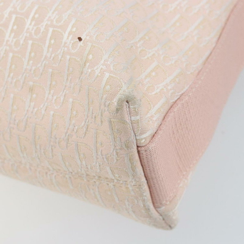 【日本直送】Christian Dior Trotter帆布肩背包 粉紅銀色 正品 YKZ088A-14