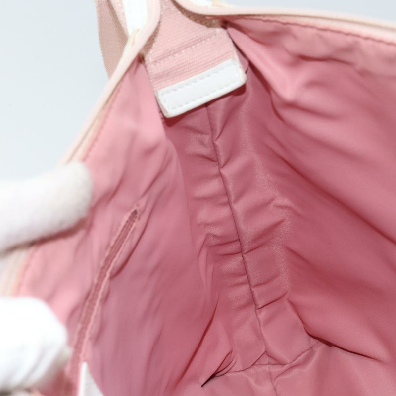 【日本直送】Christian Dior Trotter帆布肩背包 粉紅銀色 正品 YKZ088A-17