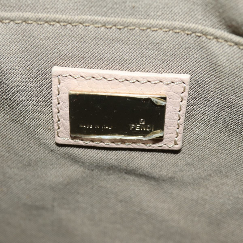 【日本直送】FENDI Zucchino 帆布手提包 粉紅金色 正品 AMZ369A-20