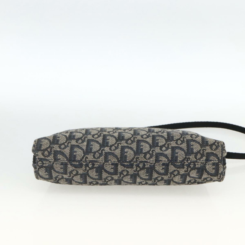 【日本直送】Christian Dior Trotter帆布肩背包 海軍藍 銀色 正品 AMZ538A-4