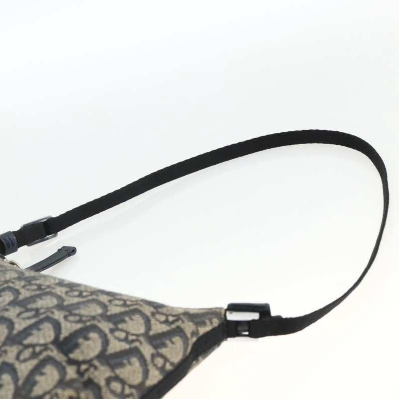 【日本直送】Christian Dior Trotter帆布肩背包 海軍藍 銀色 正品 AMZ538A-7
