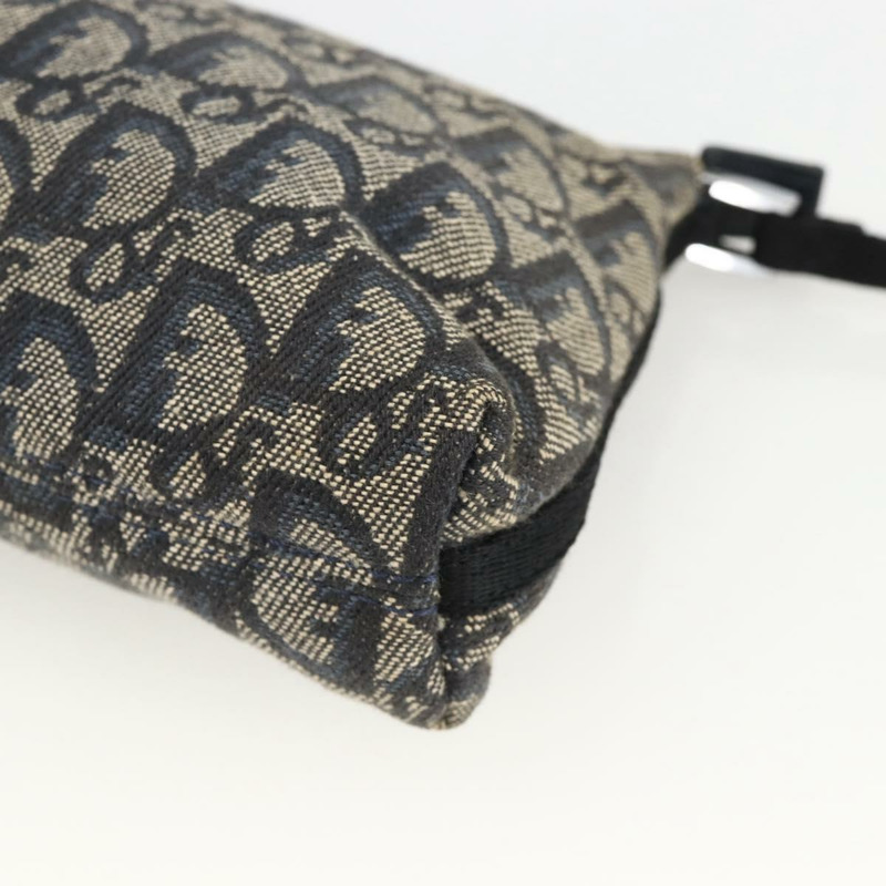 【日本直送】Christian Dior Trotter帆布肩背包 海軍藍 銀色 正品 AMZ538A-8