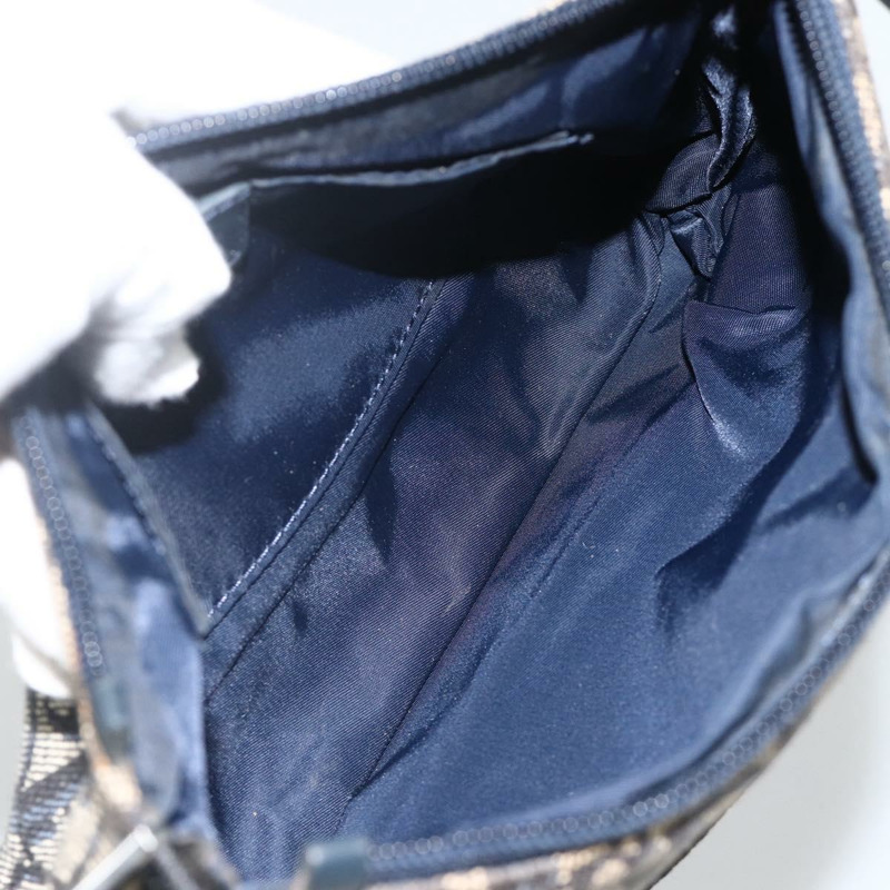 【日本直送】Christian Dior Trotter帆布肩背包 海軍藍 銀色 正品 AMZ538A-10