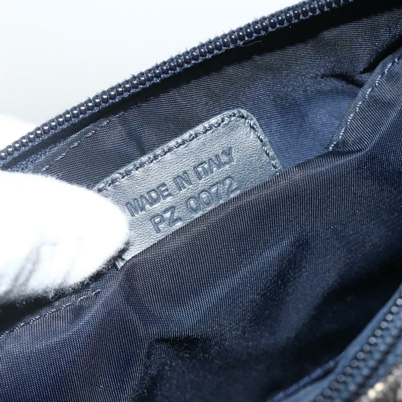 【日本直送】Christian Dior Trotter帆布肩背包 海軍藍 銀色 正品 AMZ538A-11