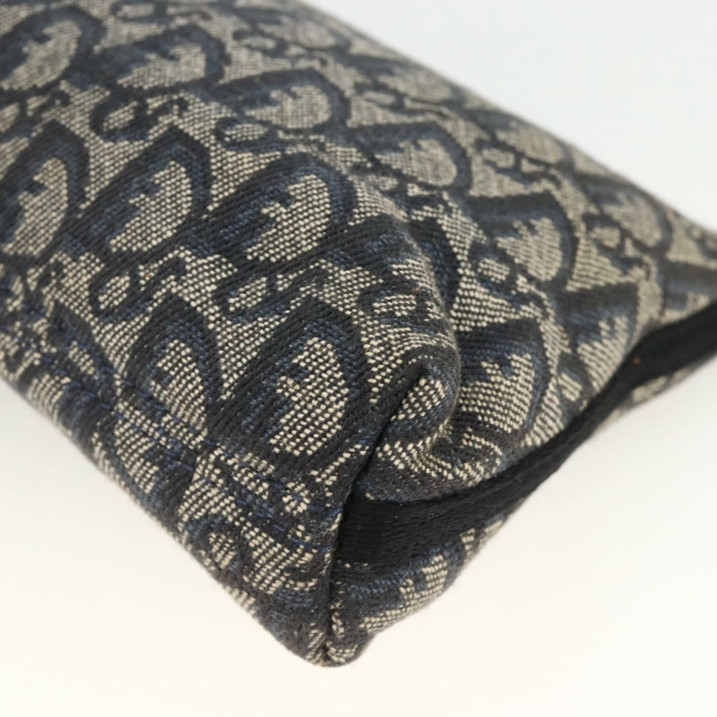 【日本直送】Christian Dior Trotter帆布肩背包 海軍藍 銀色 正品 AMZ538A-14