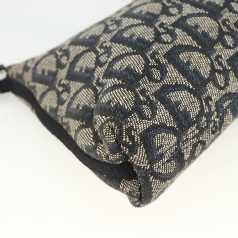 【日本直送】Christian Dior Trotter帆布肩背包 海軍藍 銀色 正品 AMZ538A-15