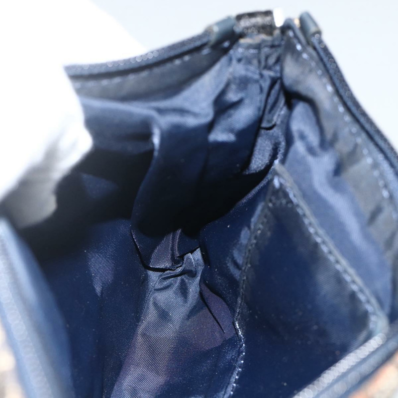 【日本直送】Christian Dior Trotter帆布肩背包 海軍藍 銀色 正品 AMZ538A-18