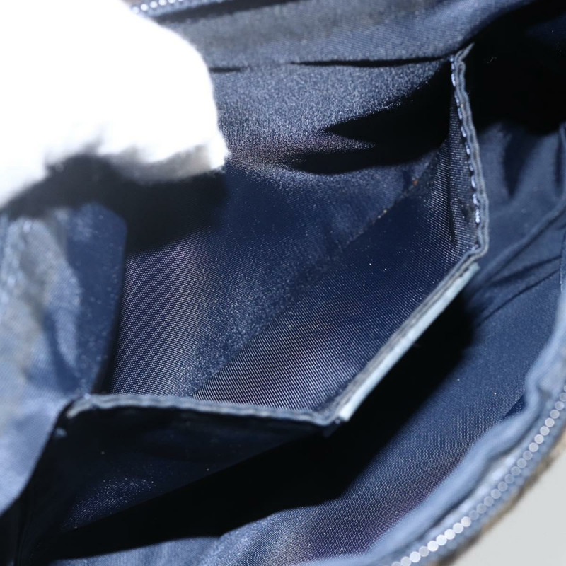 【日本直送】Christian Dior Trotter帆布肩背包 海軍藍 銀色 正品 AMZ538A-19