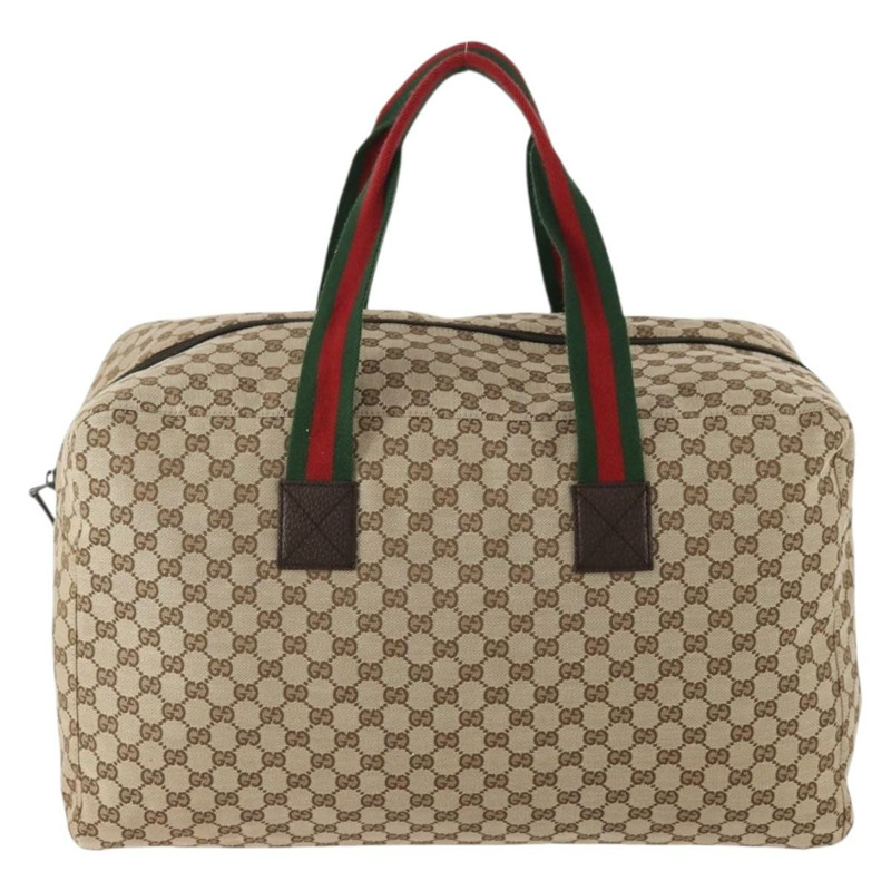 【日本直送】GUCCI GG帆布雪莉酒系列波士頓包 米色/銀色 146310 正品 YKZ780A-1
