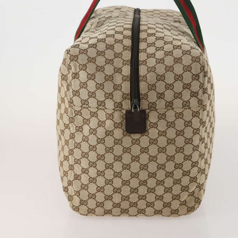 【日本直送】GUCCI GG帆布雪莉酒系列波士頓包 米色/銀色 146310 正品 YKZ780A-2