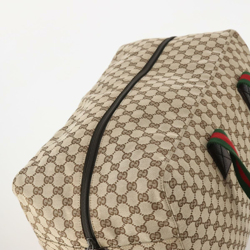 【日本直送】GUCCI GG帆布雪莉酒系列波士頓包 米色/銀色 146310 正品 YKZ780A-5