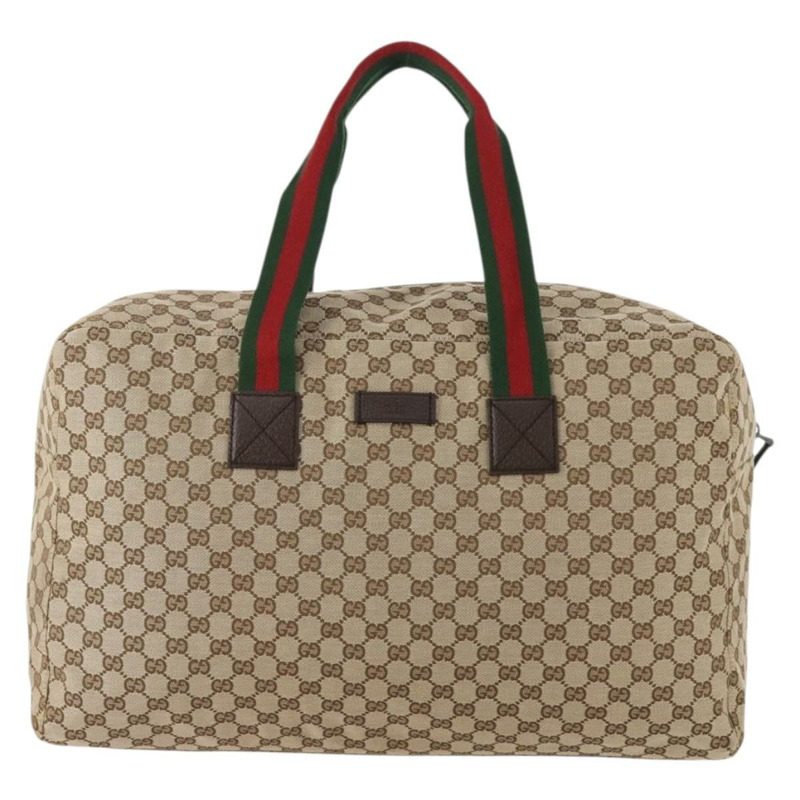【日本直送】GUCCI GG帆布雪莉酒系列波士頓包 米色/銀色 146310 正品 YKZ780A-12