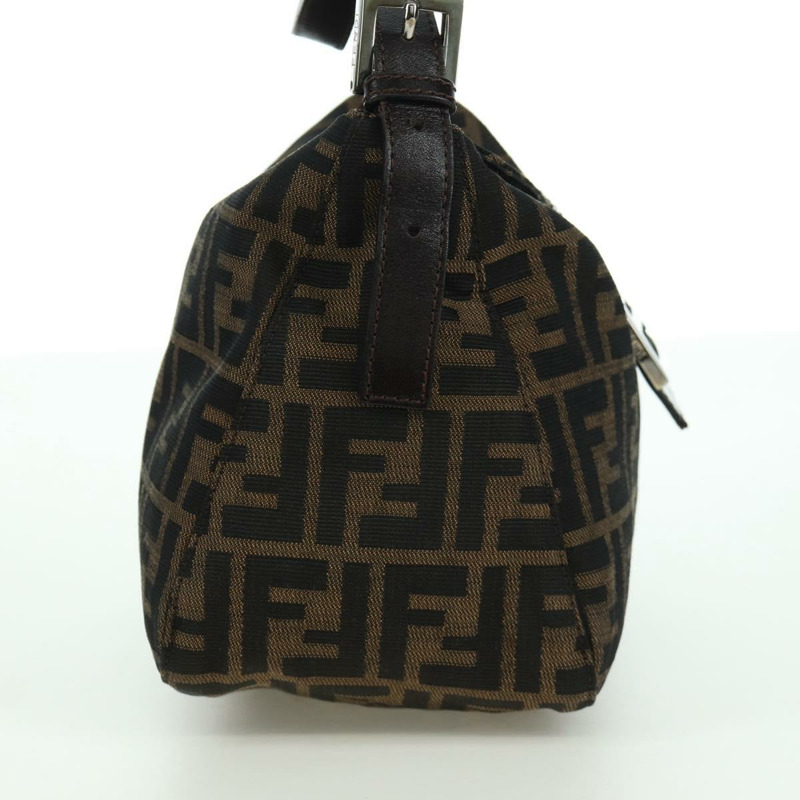 【日本直送】FENDI Zucca帆布Mamma Baguette單肩包 棕色/黑色 正品 YKZ799SAV-2