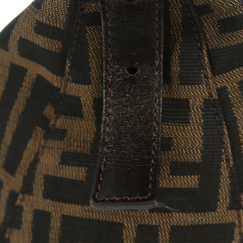 【日本直送】FENDI Zucca帆布Mamma Baguette單肩包 棕色/黑色 正品 YKZ799SAV-4