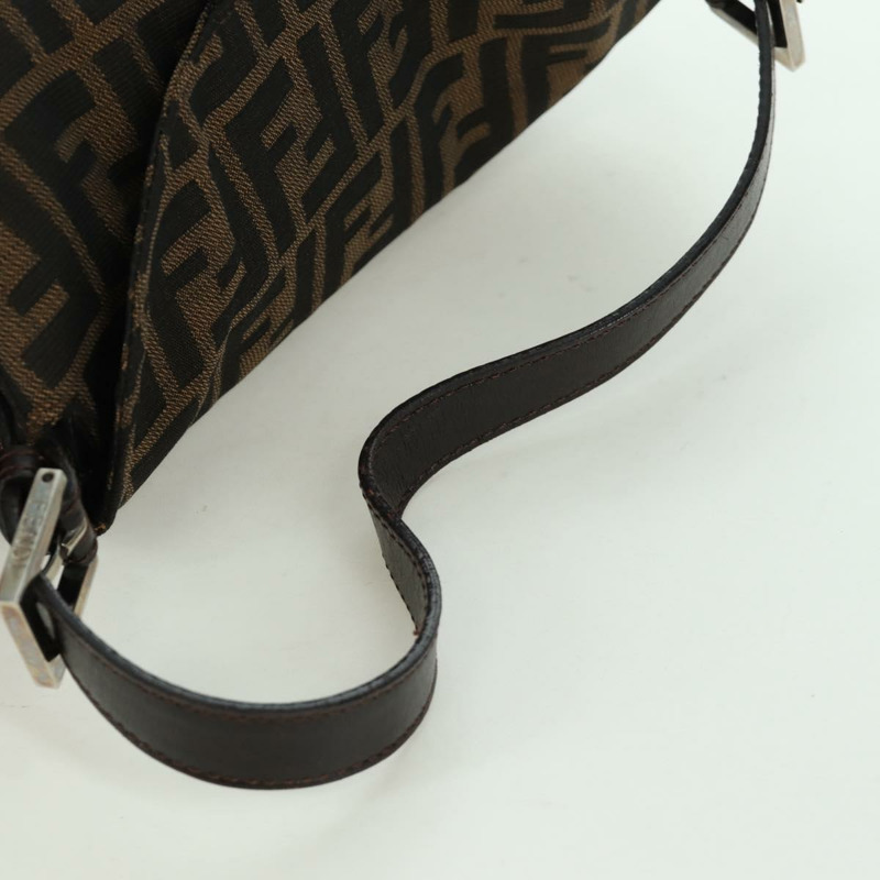 【日本直送】FENDI Zucca帆布Mamma Baguette單肩包 棕色/黑色 正品 YKZ799SAV-7