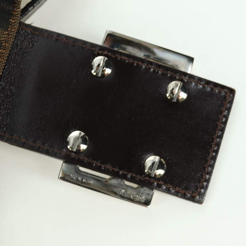 【日本直送】FENDI Zucca帆布Mamma Baguette單肩包 棕色/黑色 正品 YKZ799SAV-8