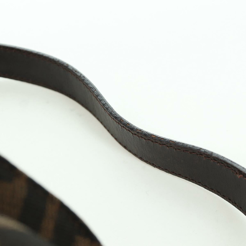 【日本直送】FENDI Zucca帆布Mamma Baguette單肩包 棕色/黑色 正品 YKZ799SAV-13