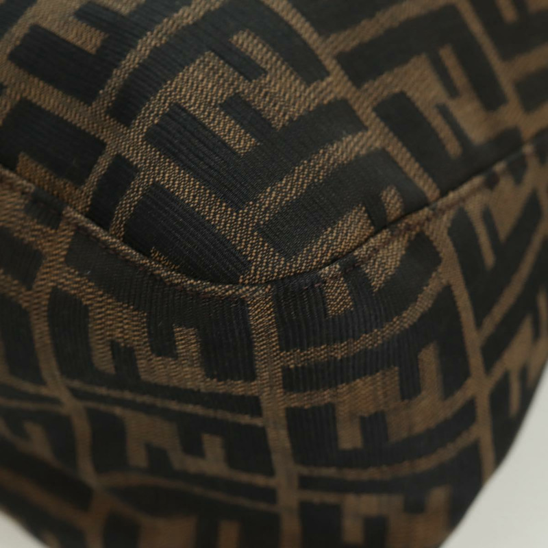 【日本直送】FENDI Zucca帆布Mamma Baguette單肩包 棕色/黑色 正品 YKZ799SAV-15